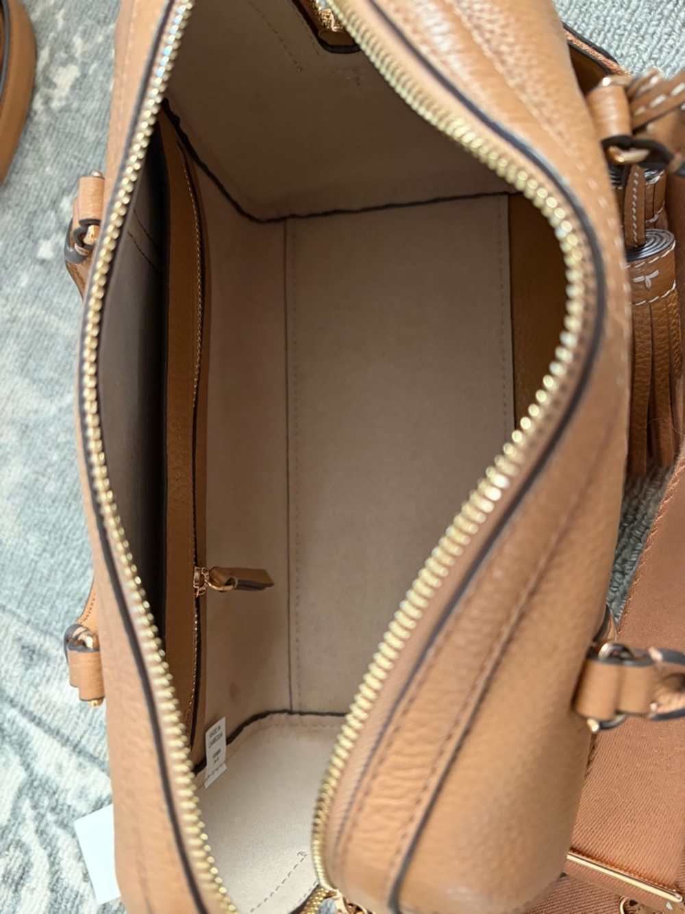 Tory Burch | Thea Satchel / Crossbody | Tiramisu - Picture 6 of 11